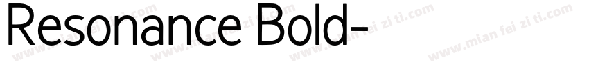 Resonance Bold字体转换